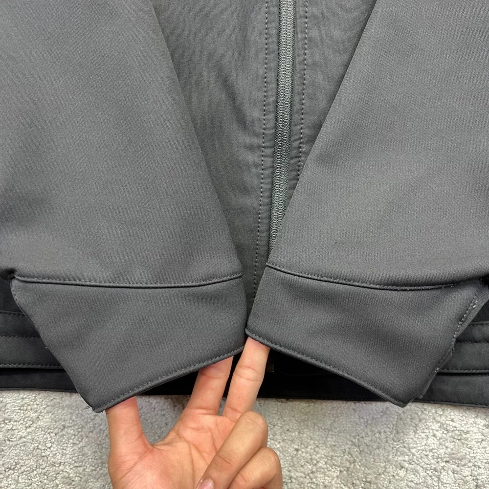 Carhartt Jacket Mens 2XL Black Crowley Soft-shell Fleece Lined Work Company Logo